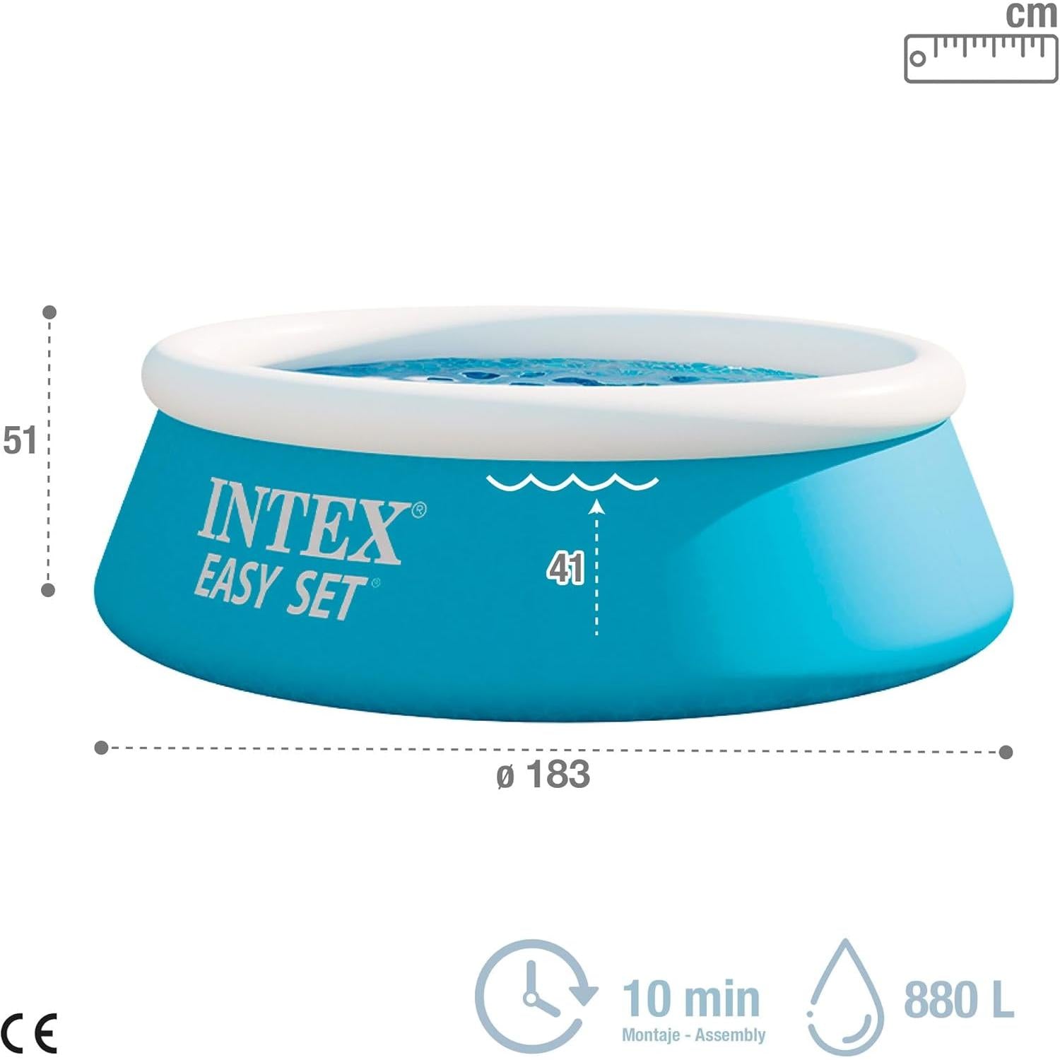 Intex 28101NP Easy Set Zwembad, 183 cm x 51 cm Ronde Blauwe
