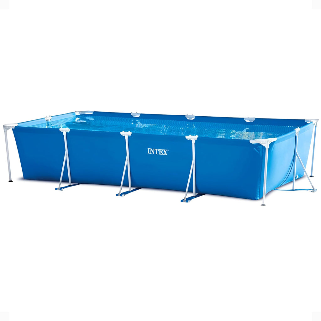 Intex Rechthoekig framezwembad, oppervlaktegemonteerd, blauw (helderblauw)