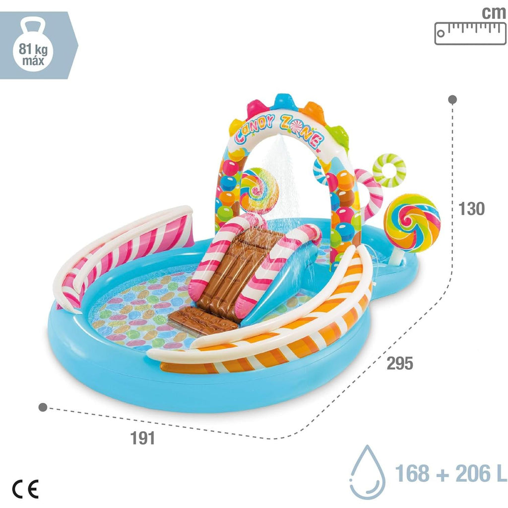 Intex 57149NP Candy Zone water-speelset, 295cm x 191cm x 130cm