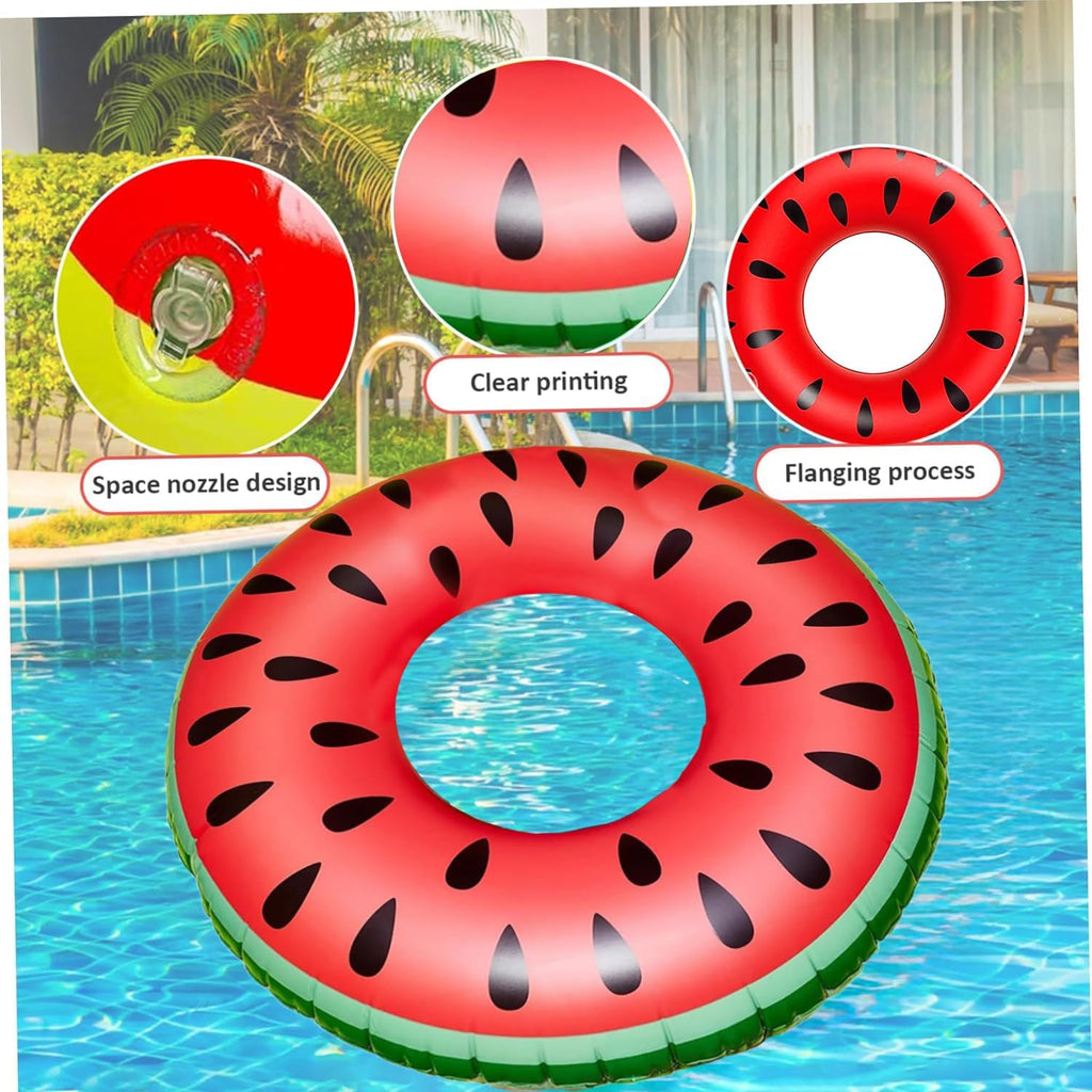Volwassenen zwemringen, opblaasbare ring, rubberen zwemring, gladde zwembanden voor het zwembad, watermeloen zwembanden voor waterpret op het strand en in het zwembad, speelgoed voor zomerfeesten (75cm)