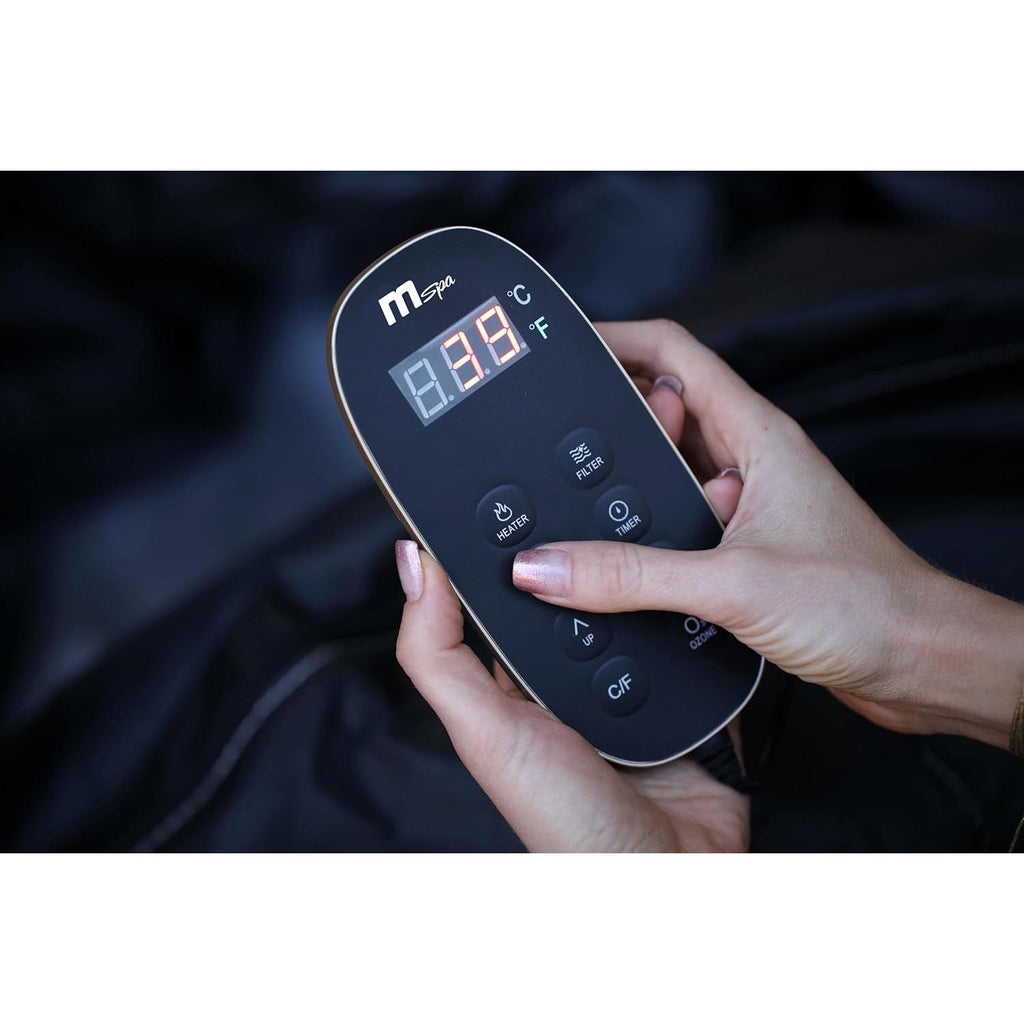MSPA Whirlpool Camaro 204 x 204 x 70 cm - Opblaasbare hottub voor 6 personen met 138 massage sproeiers, PTC-verwarming, ozonontsmetting & Rhino-Tech 6-laags materiaal | Zelfopblaasbaar, digitaal