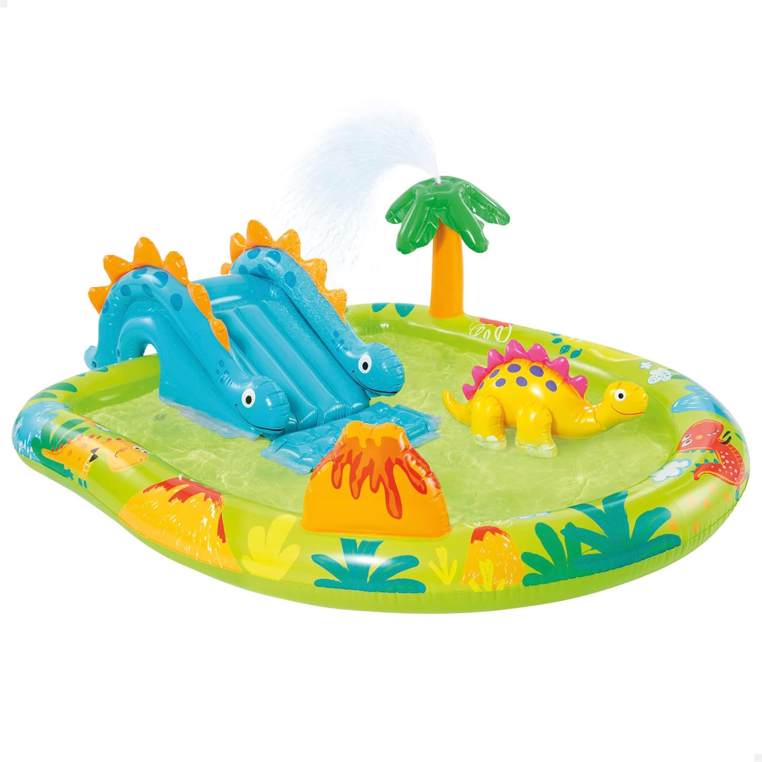 Intex 57166NP opblaasbaar zwembad speelcentrum dinosaurus vinyl veelkleurig 191 x 152 x 58 cm