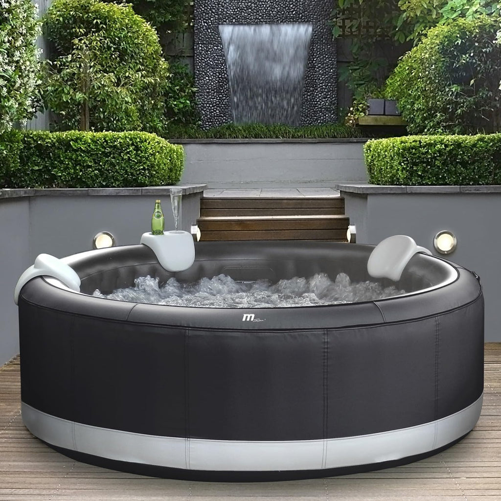 MSPA Whirlpool Camaro 204 x 204 x 70 cm - Opblaasbare hottub voor 6 personen met 138 massage sproeiers, PTC-verwarming, ozonontsmetting & Rhino-Tech 6-laags materiaal | Zelfopblaasbaar, digitaal