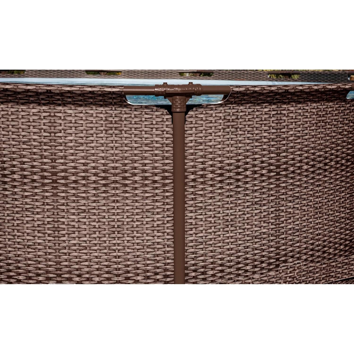 Bestway Steel Pro Max Frame Zwembad Compleet set deluxe Rotan Look 366 x 100 cm